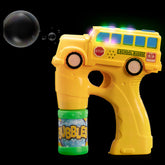 Yellow Color School Bus Bubble Gun with Sound - (Set of 3)